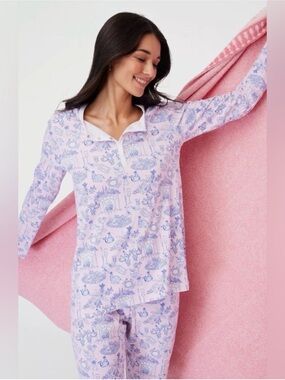 Roller Rabbit Party Toile Pajama Set Size XXS